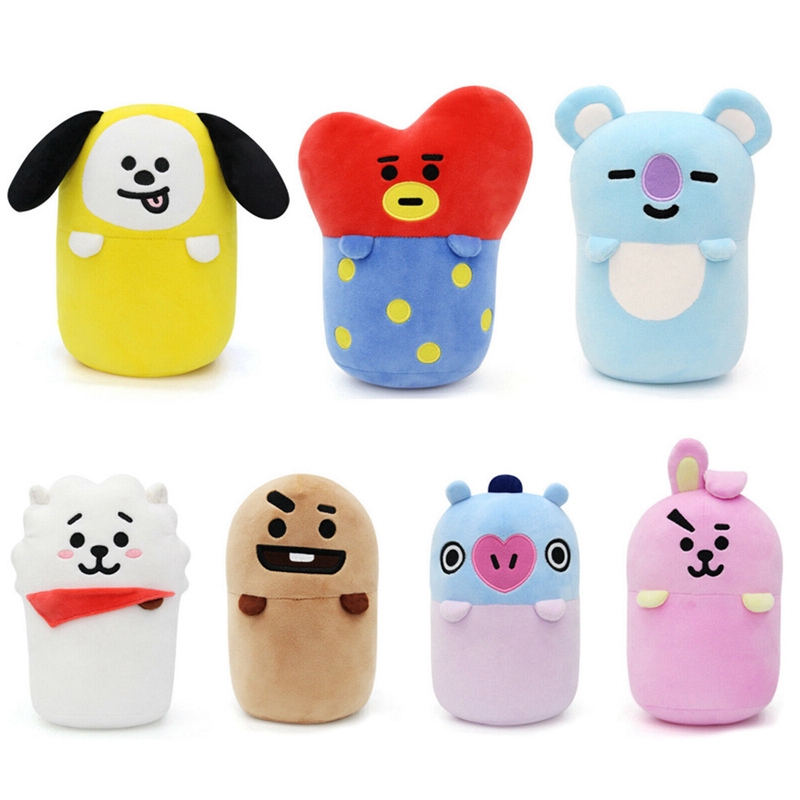 Gối nhồi bông 35cm họa tiết BT21 dễ thương