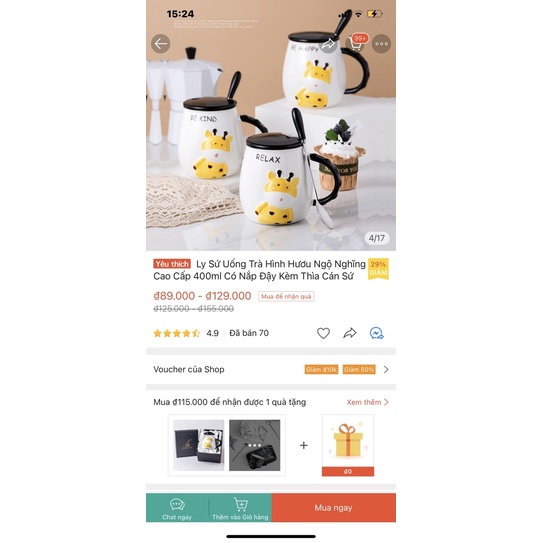 Cốc sứ uống nước