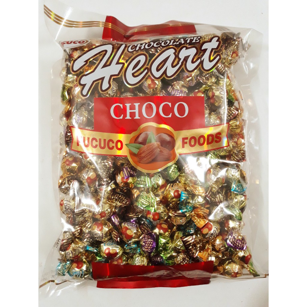 Kẹo Chocolate Heart Hạnh Nhân Xay Nhuyễn Gói 900g