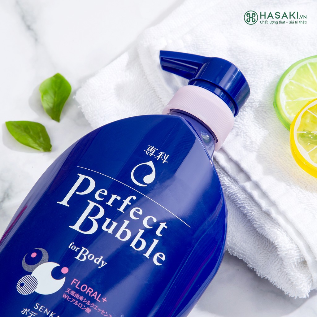 Sữa Tắm Dưỡng Ẩm Hương Hoa SENKA Perfect Bubble For Body Floral 500ml