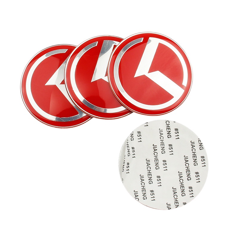 7 ❤ Set 7 Nhãn Dán Logo Chữ K Trang Trí Bánh Xe Hơi Kia K5 K3 K2 K4 Solandto