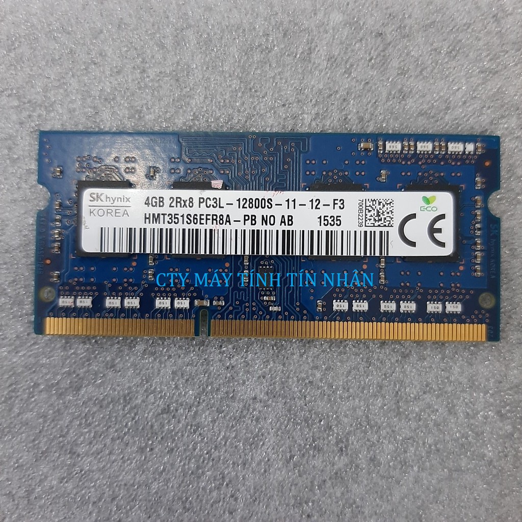 Ram Laptop: DR3 PC3L 4G 1600 - Ram mới, dùng gắn cho máy Laptop, không dùng cho máy tính PC