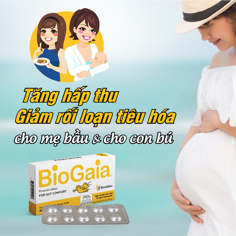 Viên nhai Biogaia: men vi sinh giúp tăng cường hấp thu và miễn dịch