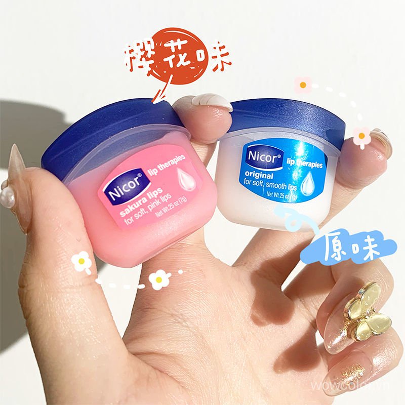 Son Dưỡng Vaseline Hiệu Nicor Không Màu Dưỡng Ẩm Chống Khô Môi