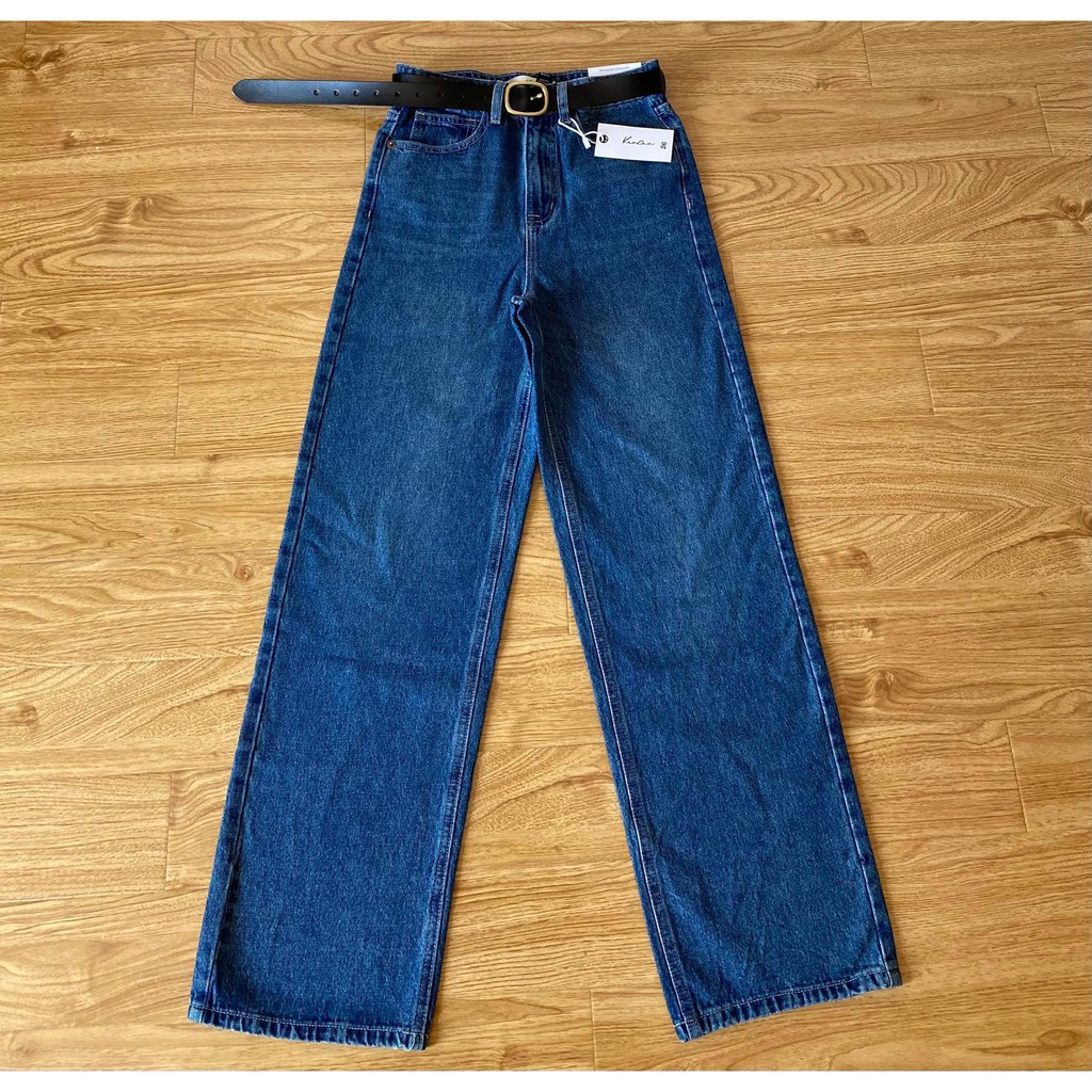 QUẦN JEANS SUÔNG BASIC ZAREEN JEA112 XANH ĐẬM | BigBuy360 - bigbuy360.vn