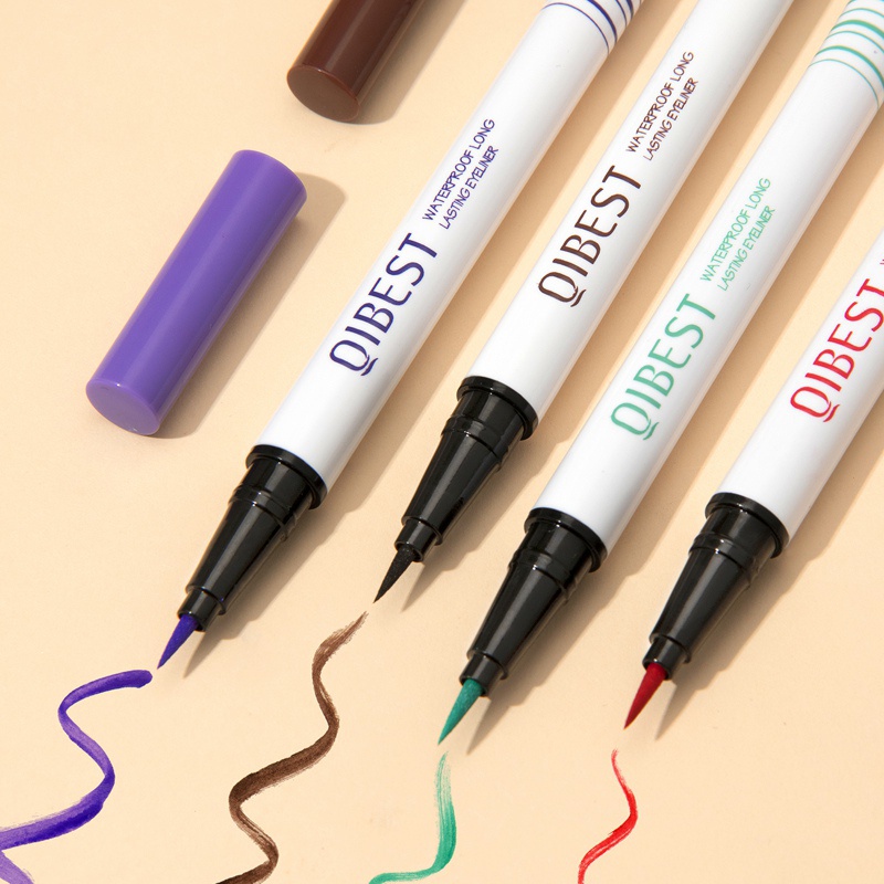 Bộ 12 Bút Kẻ Mắt Dạng Lỏng Nhiều Màu Tự Nhiên Lâu Trôi Chống Nước Mau Khô