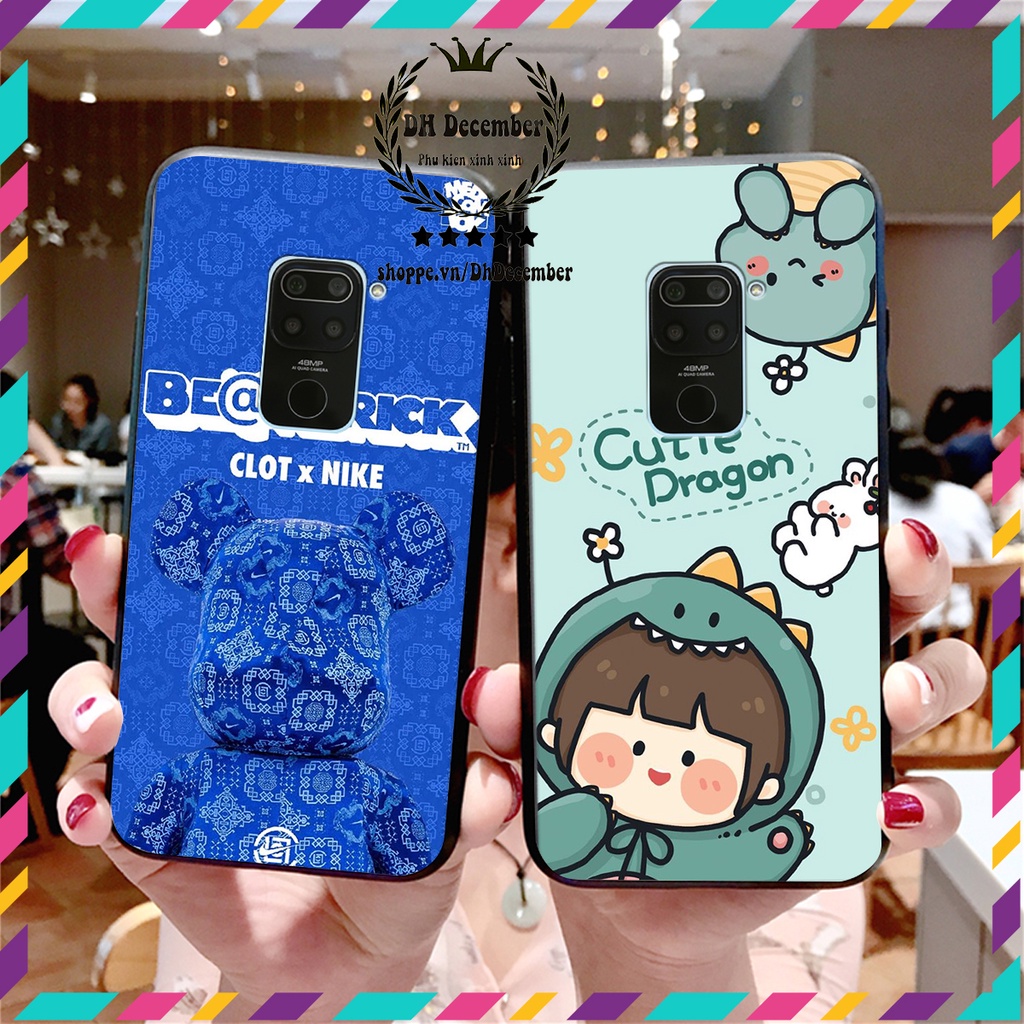 Ốp lưng Xiaomi REDMI NOTE 9 in hình 3D lucky, gấu Brick xinh xắn - KHÔNG NÊN BỎ LỠ