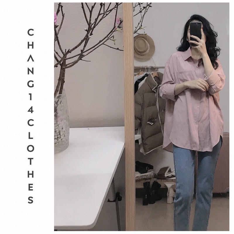 Áo sơ mi lụa tăm đủ màu xanh tím hồng trắng