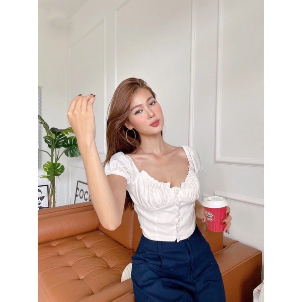 Áo Crotop tay ngắn / Bẹt vai