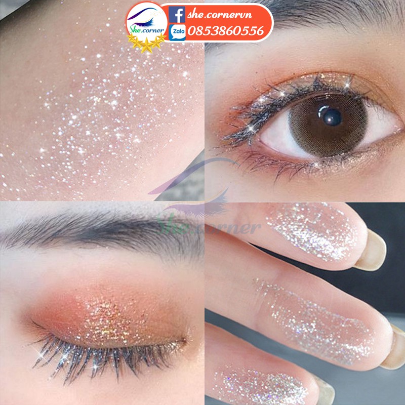 Mascara kim tuyến Colour SHE Glitter Top Coat Mascara C001 chuốt mi lấp lánh làm dài và dày mi lâu trôi lo 2.5g | BigBuy360 - bigbuy360.vn