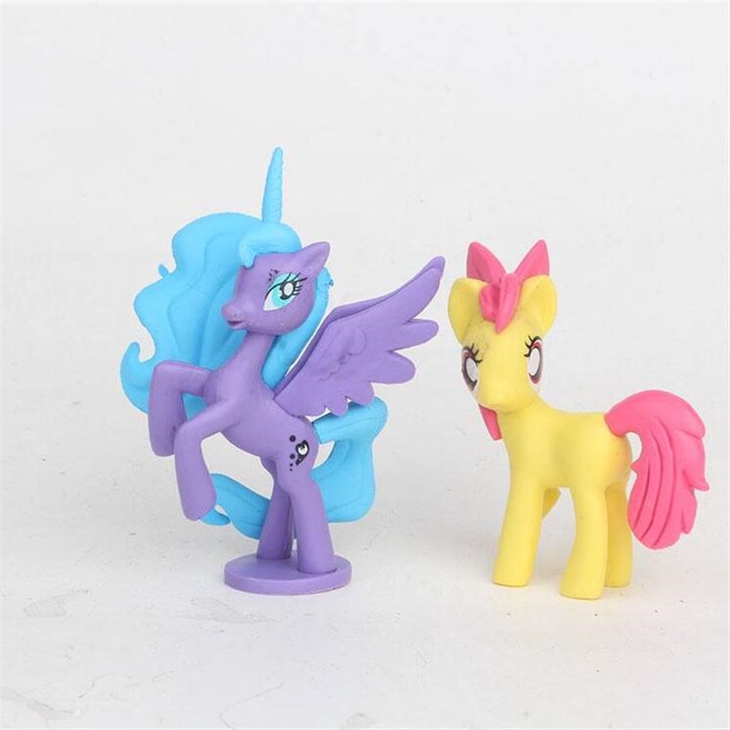 Hot full set đồ trang trí đồ chơi ngựa con trọn bộ màu tím yue vũ trụ công chúa mặt trăng phù hợp với trẻ em cô gái búp bê trang trí bánh đa dạng lựa chọn trọn bộ quà tặng