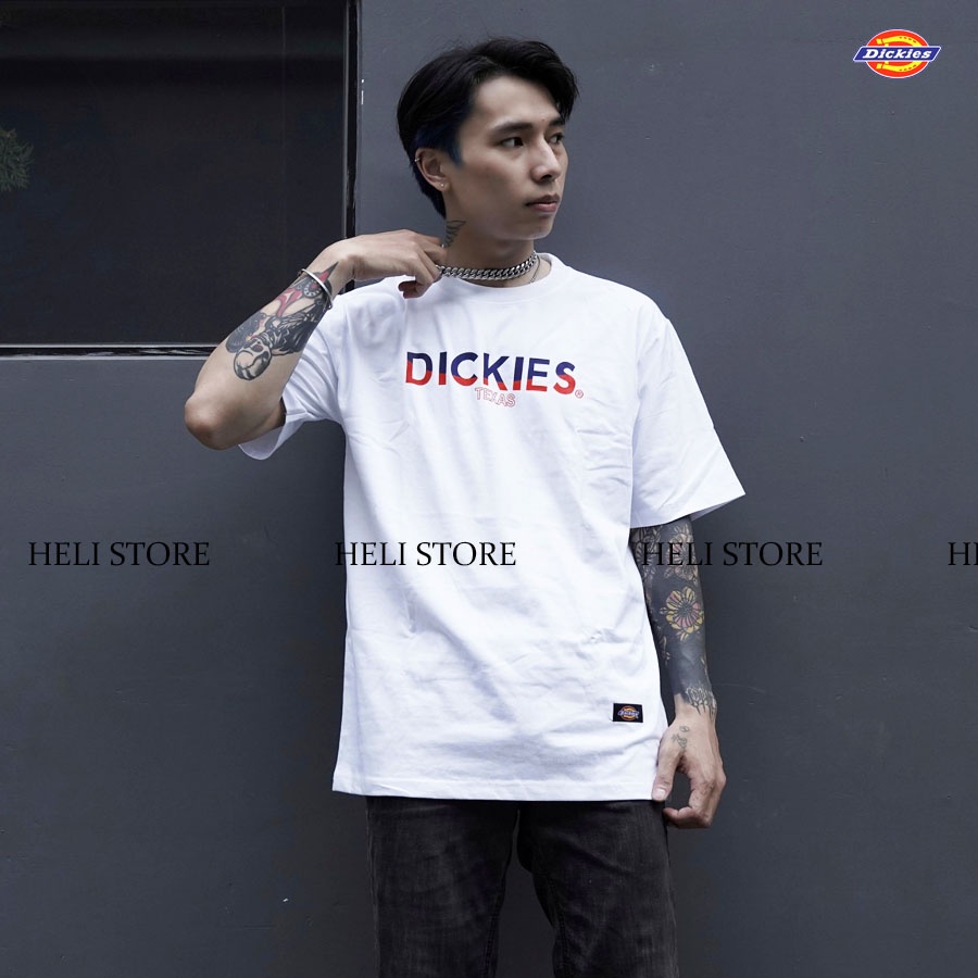 Áo thun Dickies - Teeshirt Dickies Original - Đen &amp; Trắng - Unisex nam nữ.