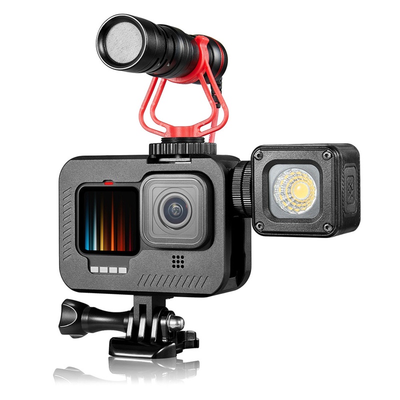Vỏ bảo vệ bằng hợp kim nhôm chống rơi cho máy ảnh Gopro- Hero9 Action | BigBuy360 - bigbuy360.vn