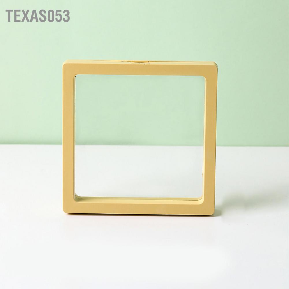 Hàng HOT Hộp đựng đồ trang sức phim PE trong suốt Khung nổi hiển thị Hoa tai 11x11CM【Texas053】