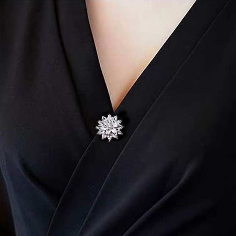 Trâm Cài Áo Đính Đá Opal Cao Cấp Thời Trang