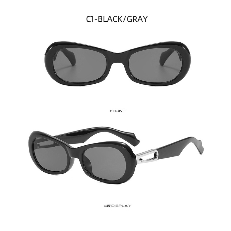 Kính Mát Gọng oval Thời Trang hip hop Cá Tính 2022