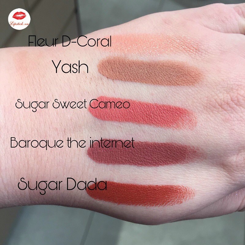 Son Mac Loud And Clear Matte bản 2020  - màu Yash, Sugar Dada , Sugar Sweet Cameo , Baroque the Internet , Fleur D'coral