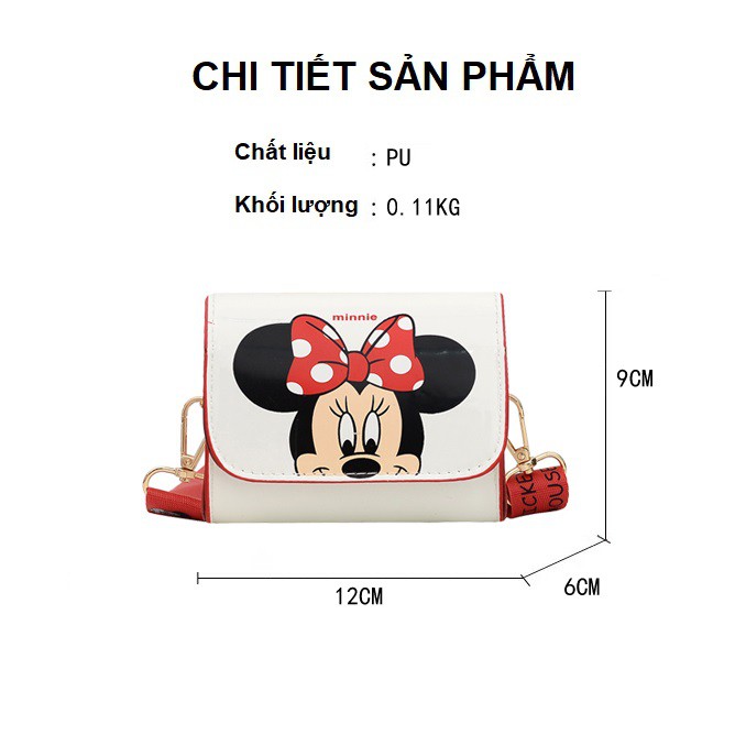 Túi đeo chéo mini cho bé gái Mickey Minnie TB011