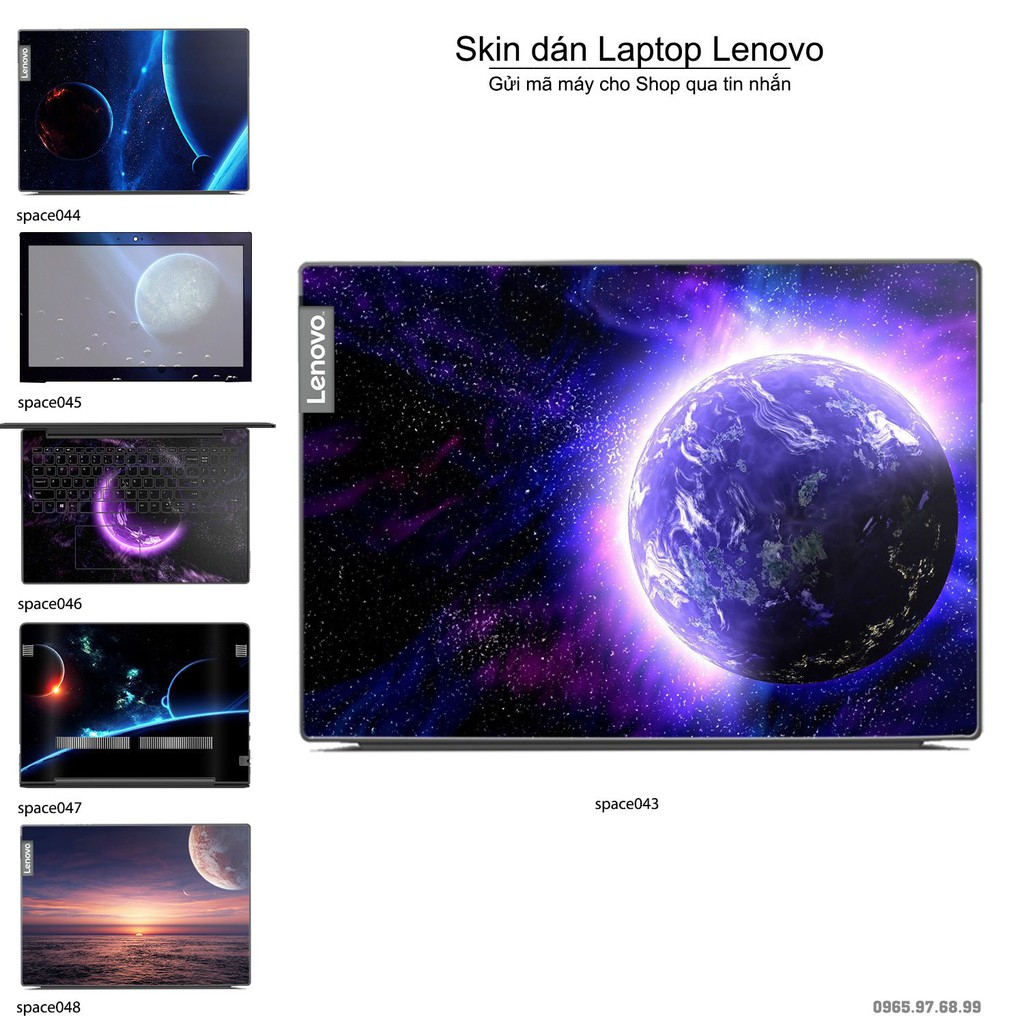Skin dán Laptop Lenovo in hình không gian _nhiều mẫu 8 (inbox mã máy cho Shop)