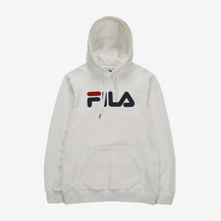 [CHÍNH HÃNG] F.ila Linear Logo Basic Hoodie White