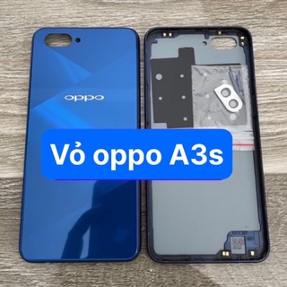 lưng vỏ oppo A3s 32G chọc sim trên,kèm khay sim,phím,kính camera