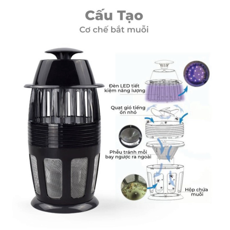 Đèn Bắt Muỗi Thông Minh Hailey kẻ thù của họ nhà muỗi_Vimart