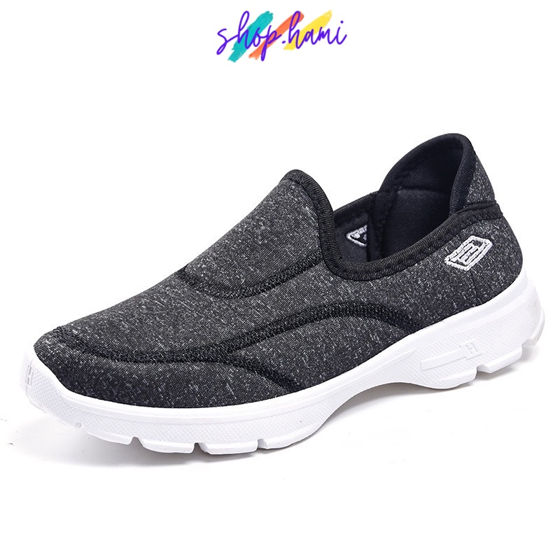 Giày Thể Thao Nữ Đẹp 2020 Không Dây Tiện Lợi  Mềm Mại Với 4 Màu Xanh Hồng Đen Ghi SHOP HAMI G09