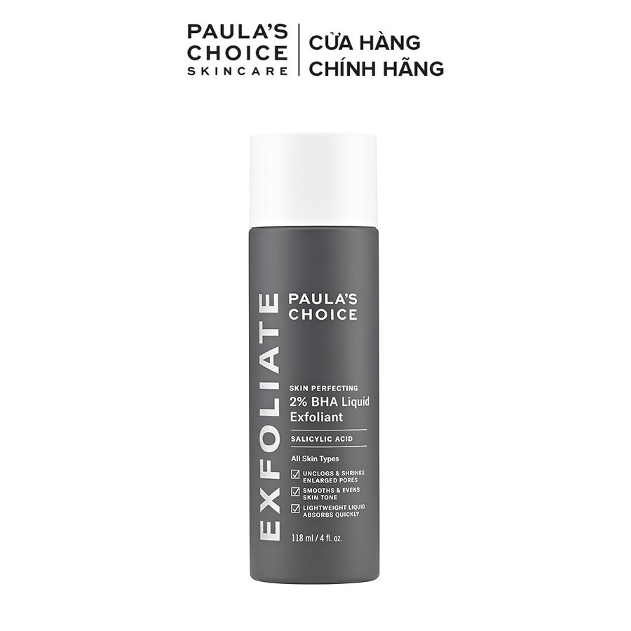 Dung dịch loại bỏ tế bào chết Paula's Choice Skin Perfecting 2% BHA Liquid Exfoliant 118 ml