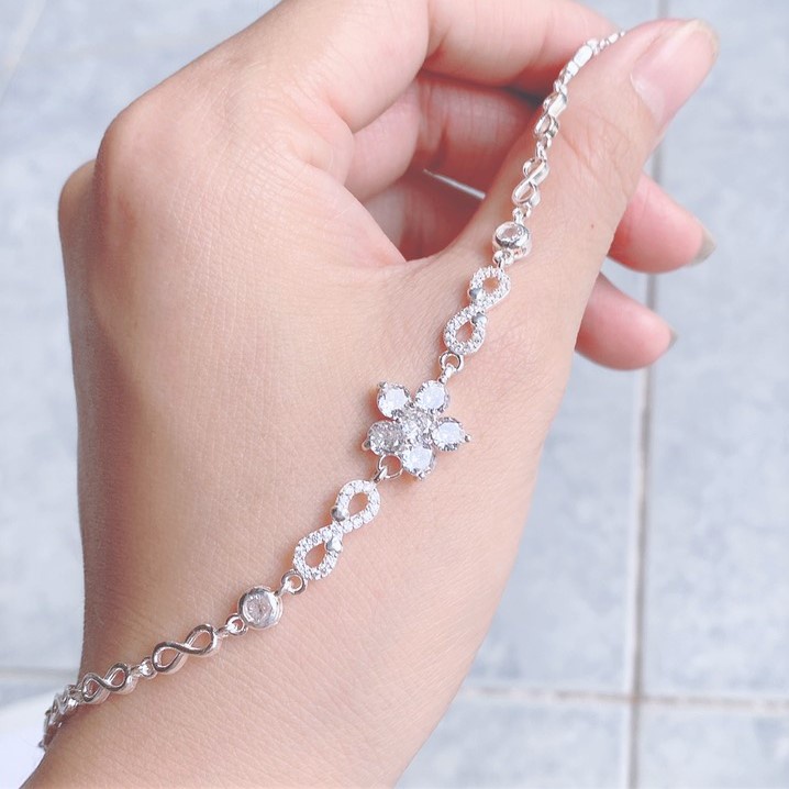 Lắc tay nữ bạc ta mặt hóa đá nữ tính - Trang sức bạc Evasilver