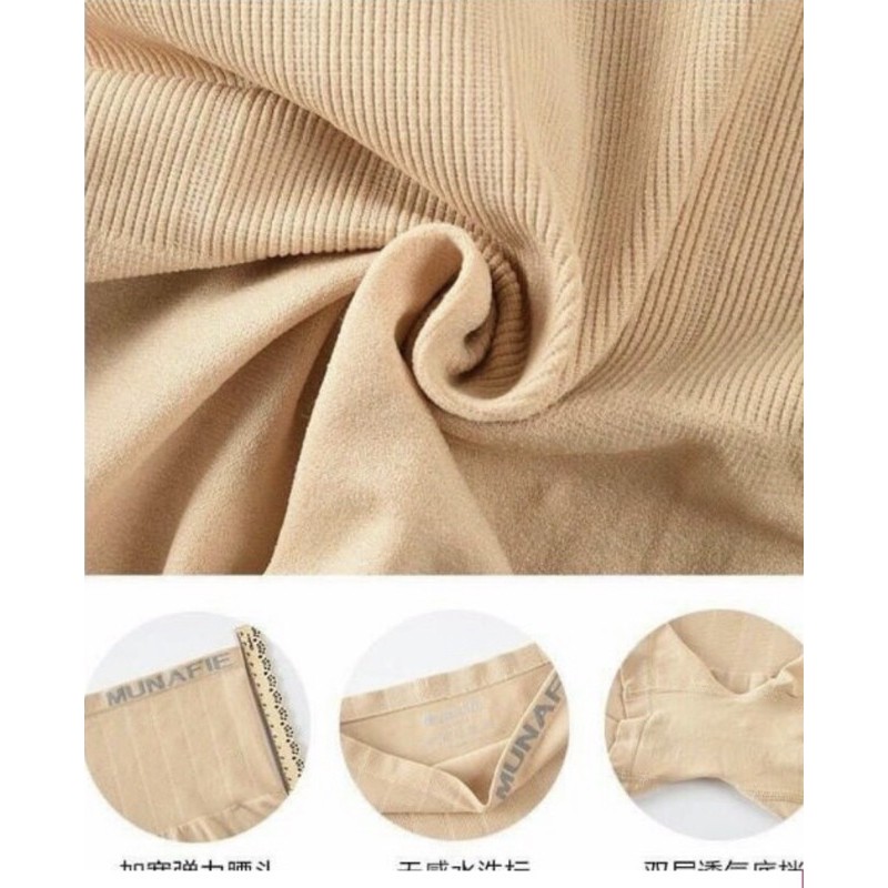 Quần Đùi Mặc Trong Váy Gen Nịt Bụng Xuất Nhật Munafie Cao Cấp 45-65kg | BigBuy360 - bigbuy360.vn