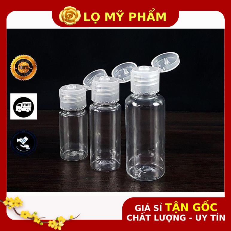 Chai Chiết Mĩ Phẩm ❤ GIÁ TỐT NHẤT ❤ [10ml,20ml,30ml] Chai lọ nhựa pet nắp bật chiết mỹ phẩm , phụ kiện du lịch