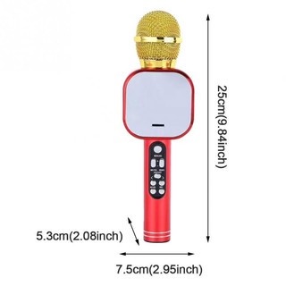 Micro Karaoke Bluetooth Không Dây Q009 Âm Thanh 3D Có Đèn LED - Hỗ trợ ghi âm