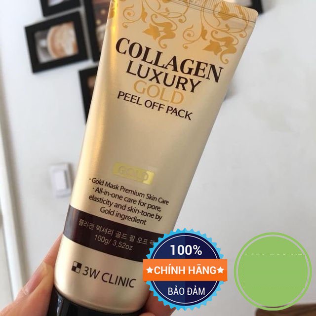 Mặt Nạ Vàng Collagen Luxury Gold Peel Off Pack 3W Clinic 100g