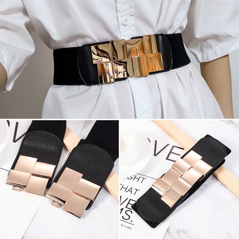 Đai váy bản to cạp chun co giãn H4
