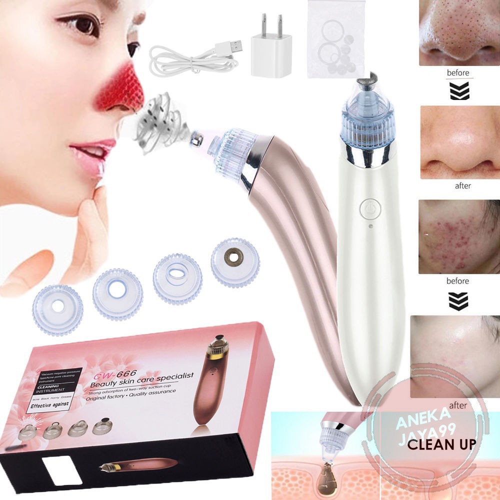 (hàng Mới Về) Bộ Máy Hút Mụn Đầu Đen 4 Món Dr340