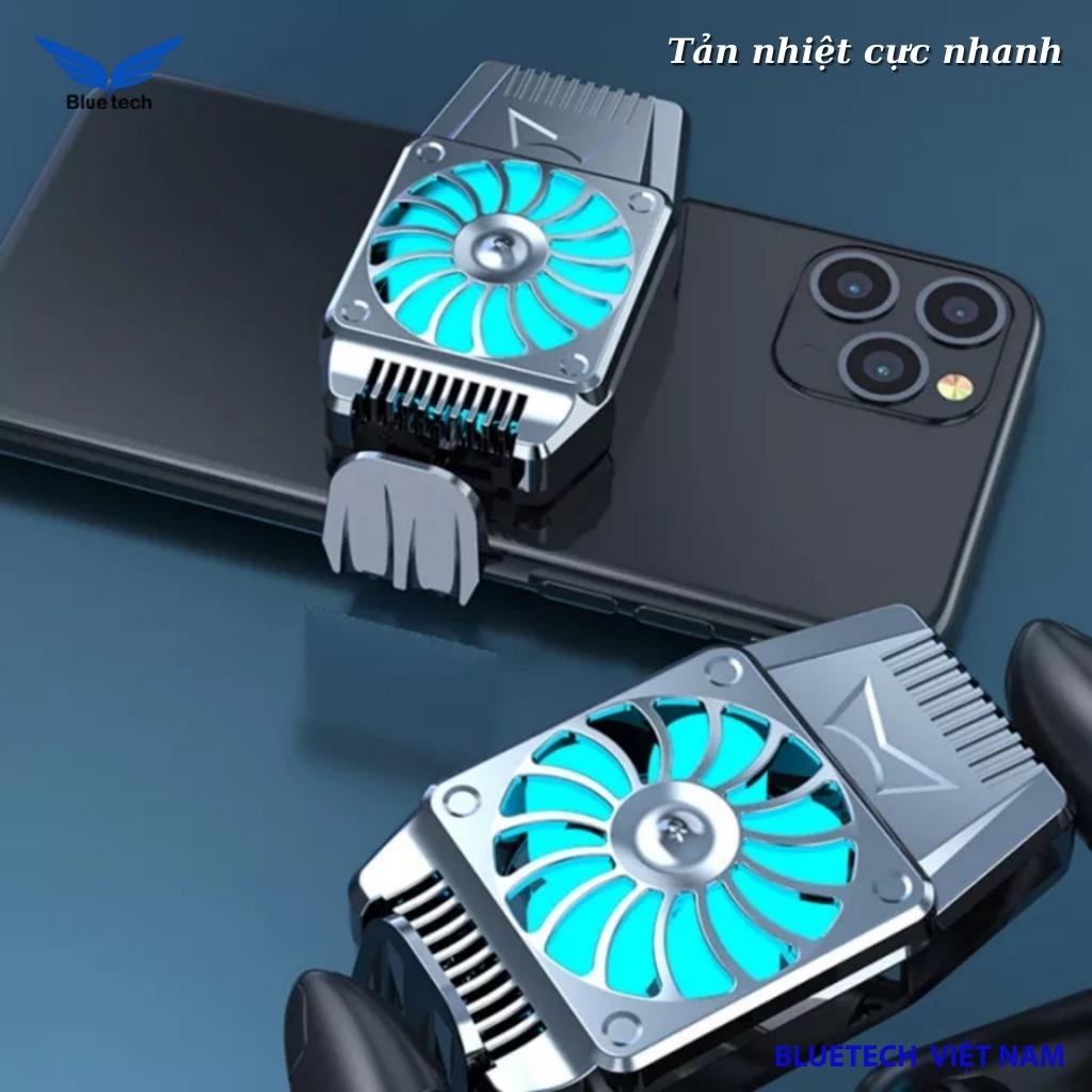 Quạt tản nhiệt gaming cho điện thoại, Quạt tản nhiệt siêu mát chạy êm dùng cho mọi điện thoại - Bluetech