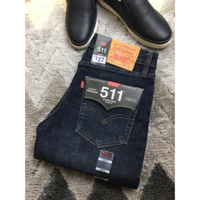 Quần jean nam ⚡ 𝗛𝗮̀𝗻𝗴 𝗰𝗮𝗼 𝗰𝗮̂́𝗽 ⚡ Quần bò đẹp ống đứng, chất co giãn thoải mái, màu xanh đá, trẻ trung, năng đ | BigBuy360 - bigbuy360.vn