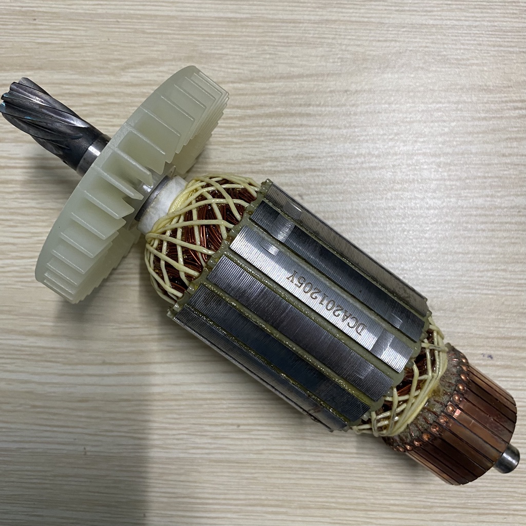 Rotor cắt sắt MAKTEC MT240 MT241, Makita M2400 8 Răng Thân 54mm Dài 199mm 220V - Tặng chổi than
