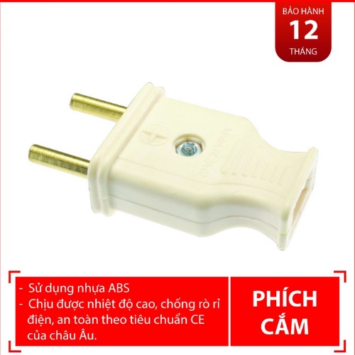 Phích cắm Điện Chuôi Đực Điện Quang PC 1/2A-02