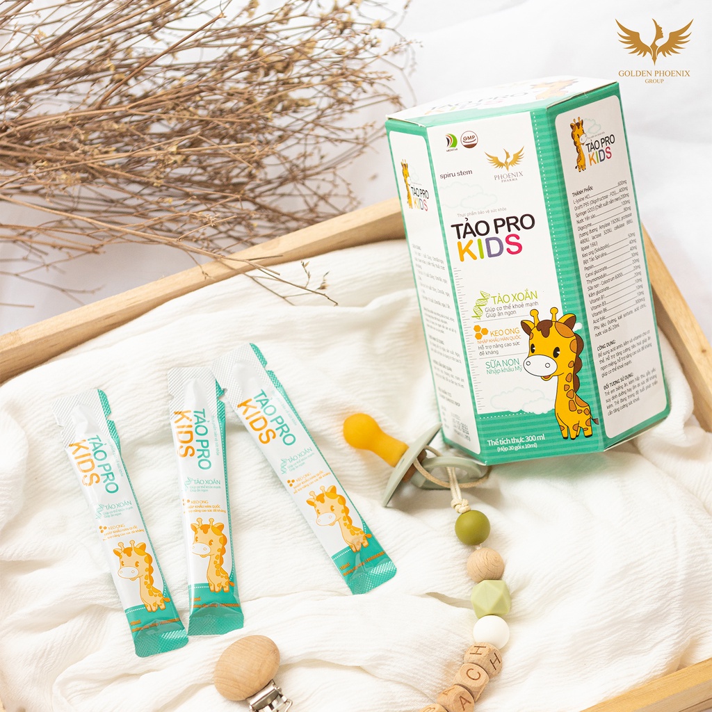 Siro ăn ngon cho bé Tảo Pro Kids giúp bé ăn ngon ngủ ngon tăng sức đề kháng