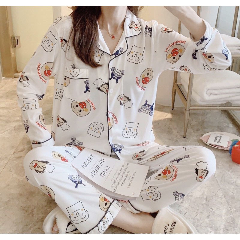 Bộ PIJAMA cao cấp dễ thương dày ấm quần dài tay dài | BigBuy360 - bigbuy360.vn