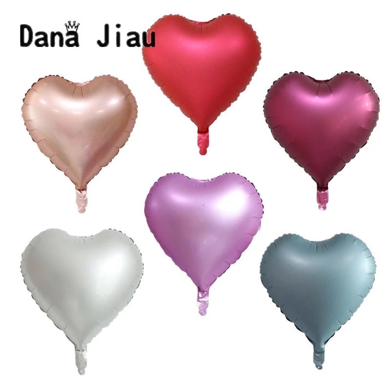 Bong Bóng Nhôm 18 &quot;Hình Trái Tim Màu Sắc Dùng Để Trang Trí Tiệc Cưới / Sinh Nhật