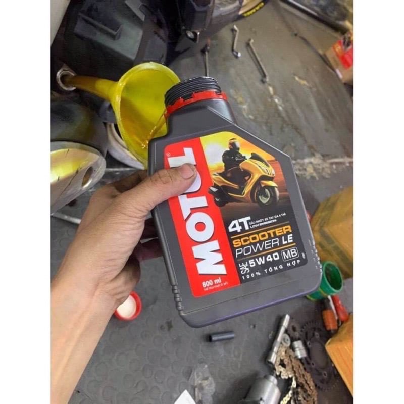 Nhớt Motul scooter power le xe ga