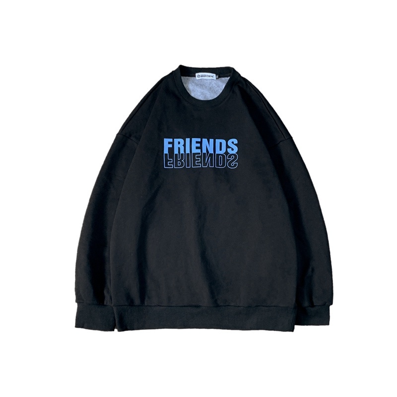 Áo Sweater Form Rộng Unisex Nam Nữ , Áo Thun Tay Dài Họa Tiết In Chữ FRIENDS Phong Cách Đường Phố HotTrend 2021 | BigBuy360 - bigbuy360.vn