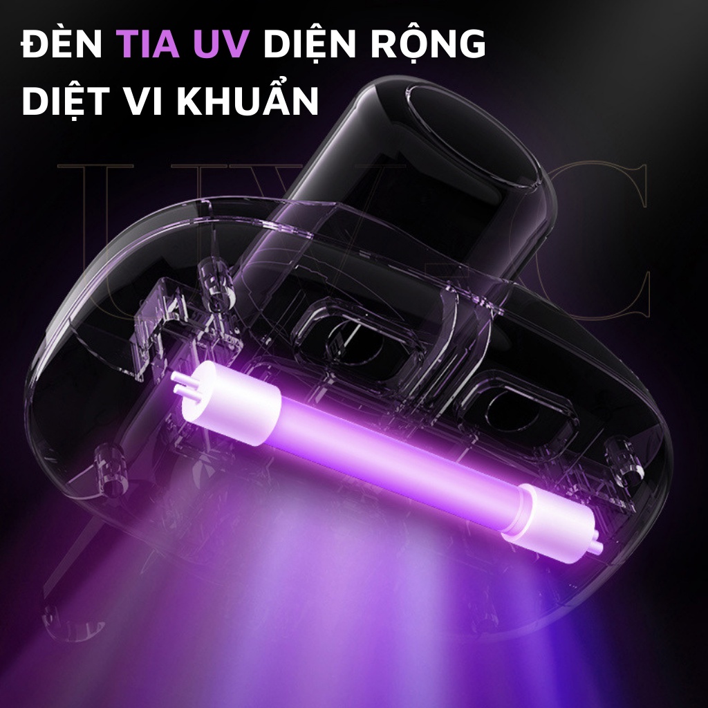 Máy hút bụi giường cầm tay diệt khuẩn có tia UV hút bụi nệm, giường, ô tô CHÍNH HÃNG SUPOR công suất 300w
