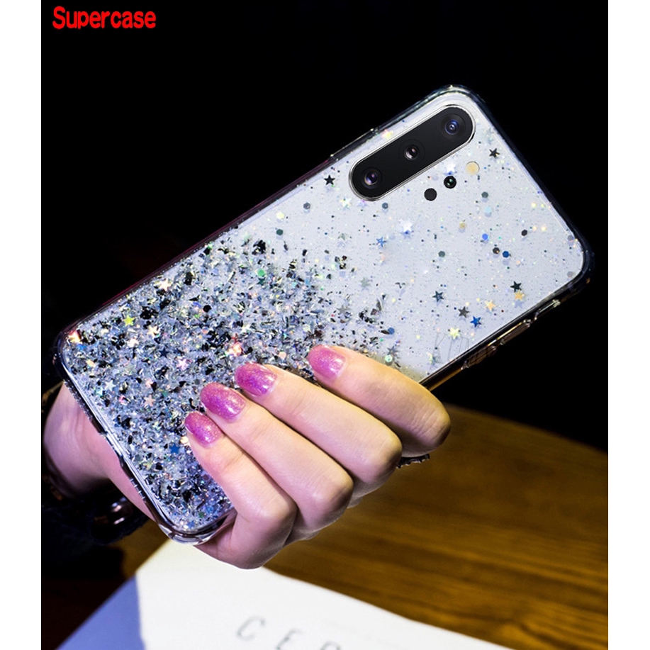 Ốp điện thoại kim tuyến trong suốt cho Samsung Galaxy A50 A40 A30 A20 A10 M20 M10 A9 A7 J8 2018 J6 J4 A8 A6 Plus | BigBuy360 - bigbuy360.vn