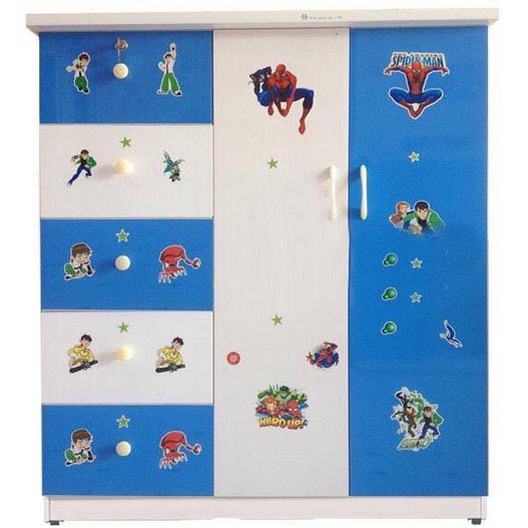 Tủ nhựa đài loan 5 hộc 2 cánh 125-105-45cm | BigBuy360 - bigbuy360.vn
