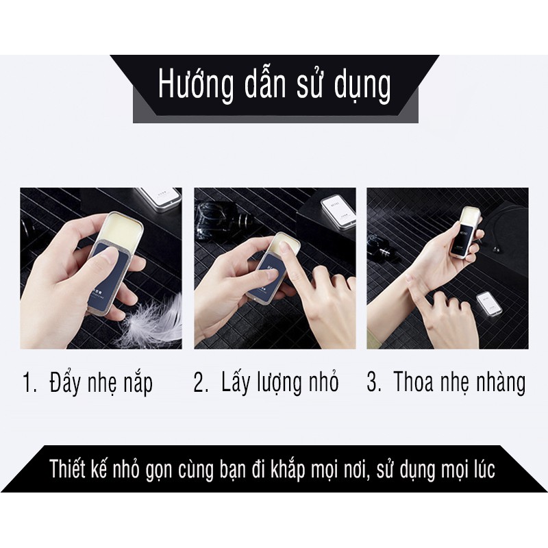Nước hoa khô dạng sáp HEYXI 4 mùi hương ngọt ngào tươi mát sáp thơm cho nam và nữ nhỏ gọn tiện dụng ZD-NH3 | Thế Giới Skin Care