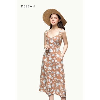 De Leah - Đầm Hoa 2 Dây - Thời trang thiết kế