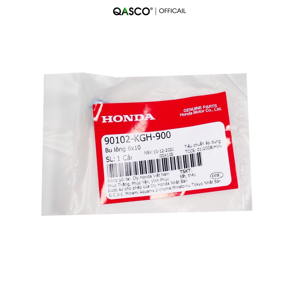Bu lông HONDA nhiều dòng xe 6x10  QA(90102KGH900) _( 648)